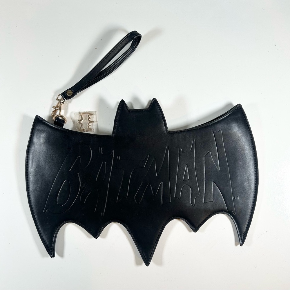 Lootcrate Exclusive Black Batman Logo Clutch Wristlet Bag